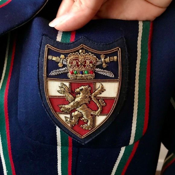 Polo Ralph Lauren Wool Navy Vintage Blazer - Picture 3 of 7